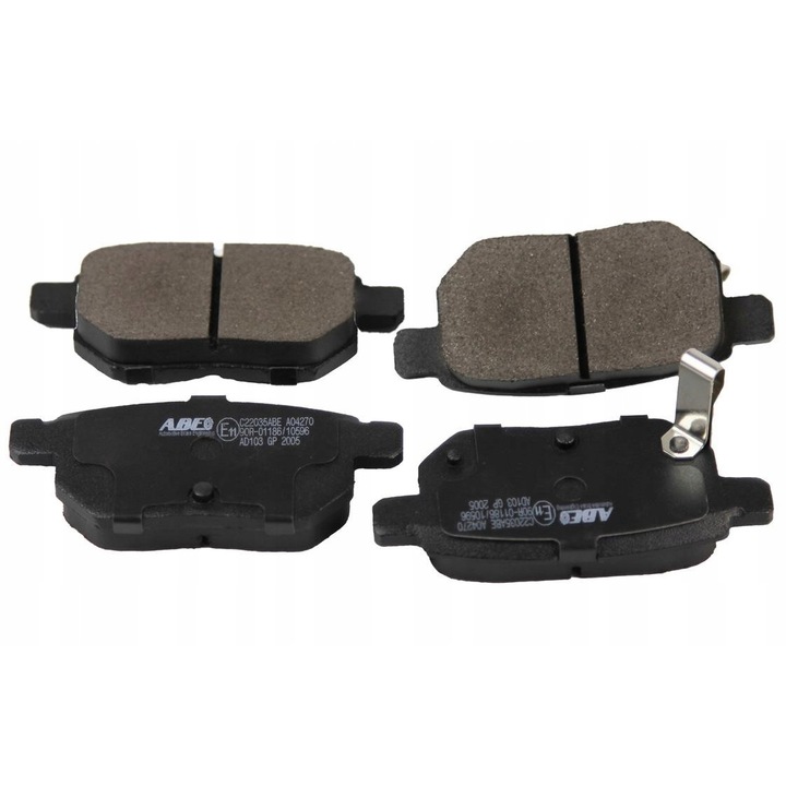 Fékbetétek, Abe, Kompatibilis Lexus/Subaru/Toyota, Fekete