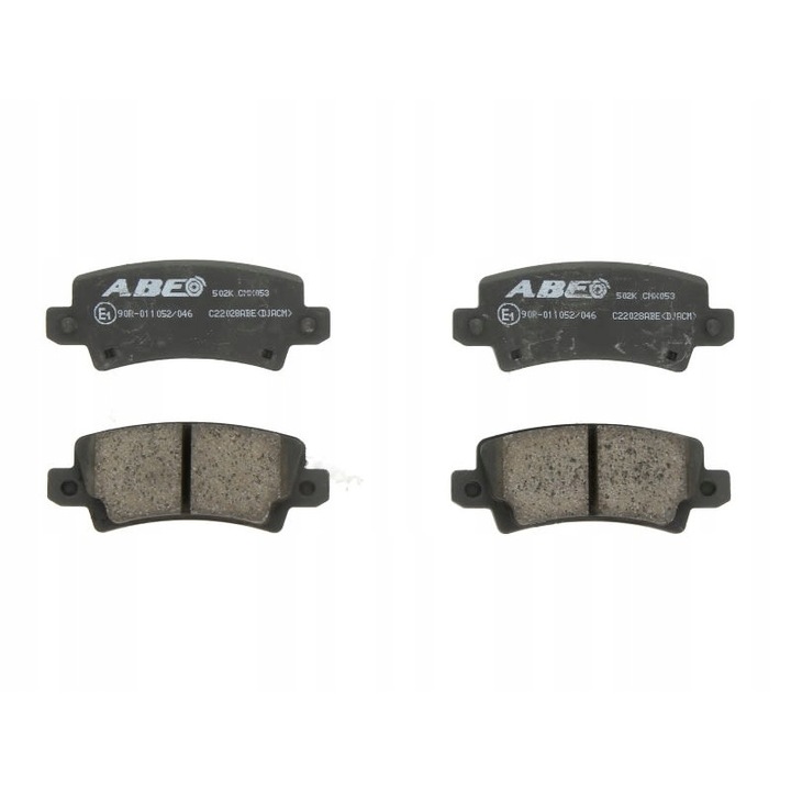 Hátsó fékbetét készlet, Abe, Toyota Corolla, 1.4-2.0D, Fekete