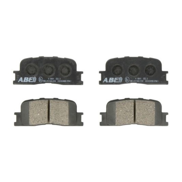 4db hátsó fékbetét készlet Honda Civic IX-hez, Abe, Fekete