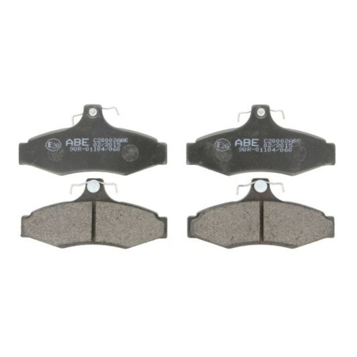Hátsó fékbetét készlet, Abe, Opel/Daewoo-hoz, 1.6-3.2, Fekete
