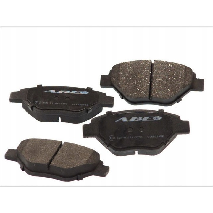 Fékbetét készlet, Abe, Renault Megane II-hez, 1.4 11/02, Fekete