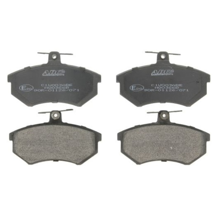 Fékbetét készlet, Abe, Audi/Volkswagenhez, 1.8-2.3, Fekete