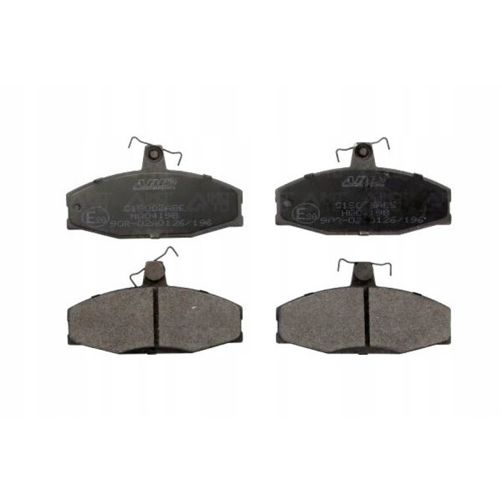 Fékbetét készlet, Abe, Skoda/VW, Fekete/Ezüst