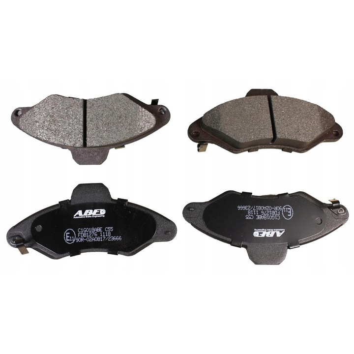 4 db-os fékbetét készlet Ford Escort Classichoz, Abe, szürke