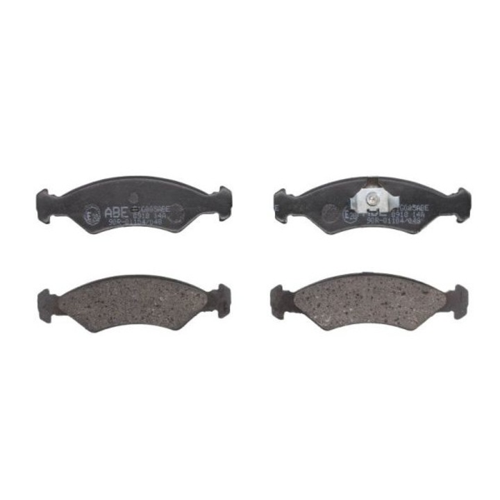 2db fékbetét készlet, ABE, FORD FIESTA kompatibilis, szürke