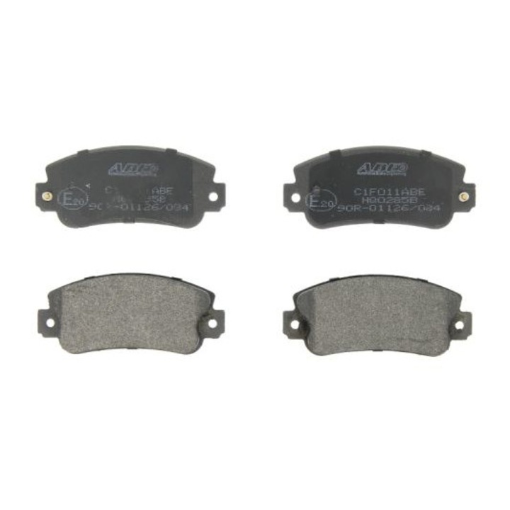 Комплект спирачни накладки, ABE, съвместими с Fiat/Seat, сиви