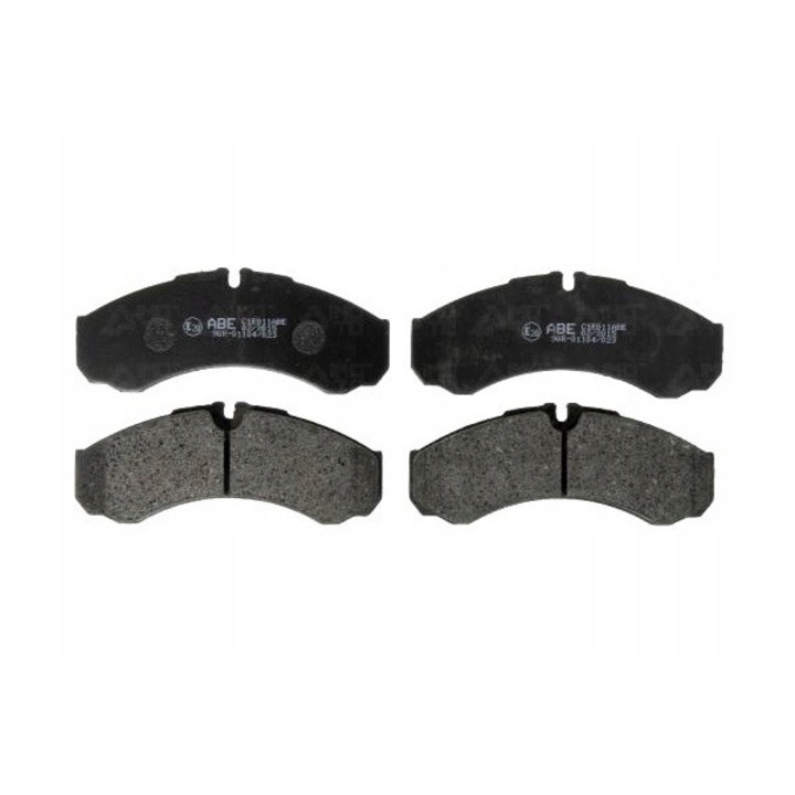 Fékbetét készlet, Abe, Iveco/Renault, fekete/ezüst