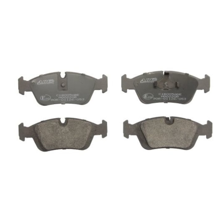 Set placute de frana, Abe, BMW Seria 3/Z3/Z4, Negru/Argintiu