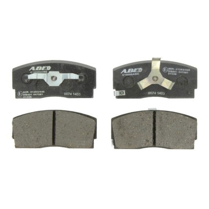 2 db fékbetét készlet, ABE, Daihatsu Applause I/II/Charade kompatibilis, szürke