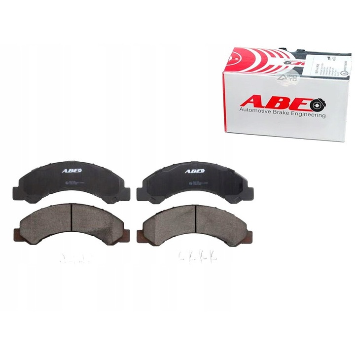 Fékbetétek, Abe, Toyota/Isuzu, Fekete