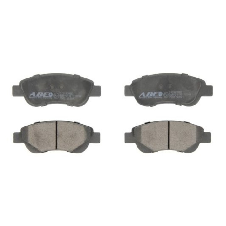 2 db fékbetét készlet, ABE, Citroen/Peugeot/Toyota kompatibilis, szürke