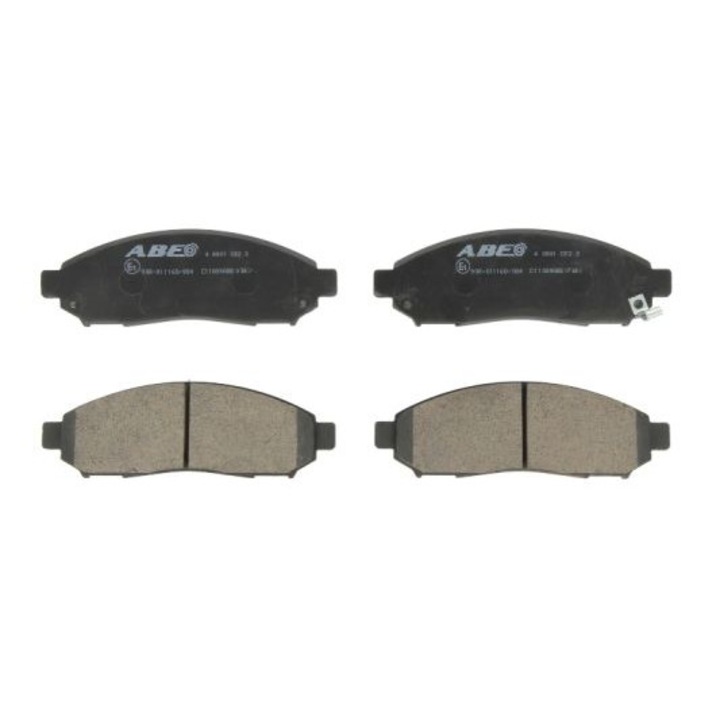 2 db fékbetét készlet, ABE, Infiniti G/Nissan Murano/Navara/Evalia/XTerra kompatibilis, szürke