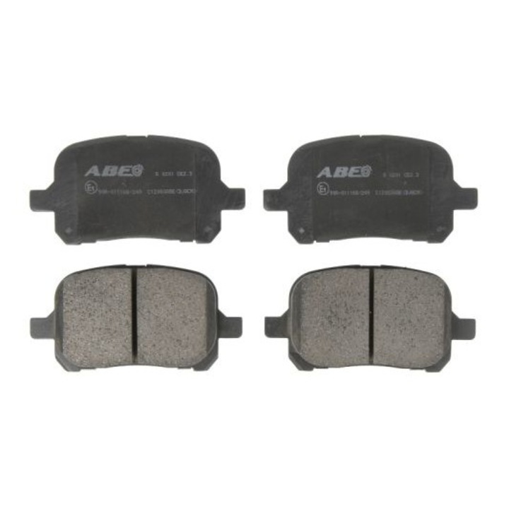 Fékbetét készlet, Abe, For, Lexus/Mitsubishi/Toyota, 2.2 - 3.8, Fekete