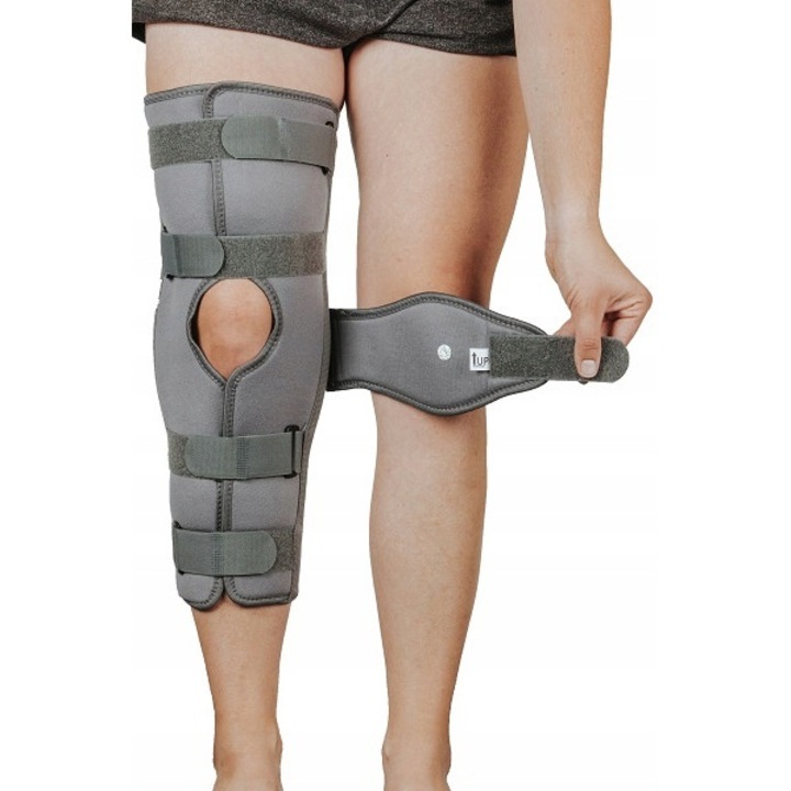 Orteza pentru genunchi, Tynor, Aluminiu, S INTL, Lavabil, Gri