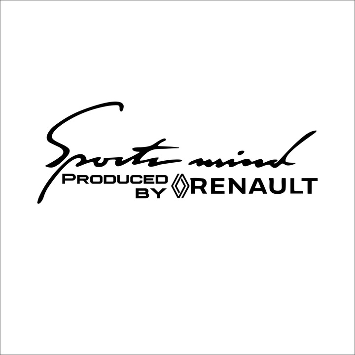 Sticker Auto Sports Mind Renault 20x 8 cm