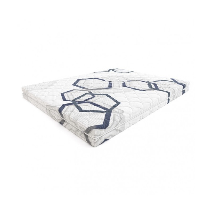 Saltea, Hilding, Spuma, 100x200 cm, Gri/Albastru