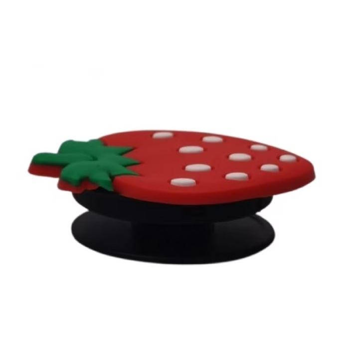 Popsocket pentru telefon sau tableta, dimensiuni de 1.9 x 2 x 0.25 inch, Model Capsuna