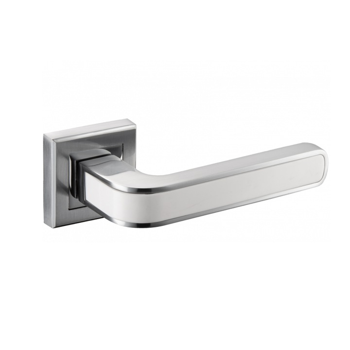 Maner usa interior, PIEZA, rozeta yala, crom-lucios