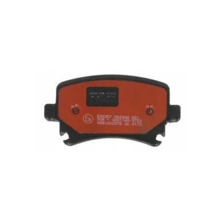 Audi A3/A4 B6/A4 B7/A6 Allroad C6/A6 C4/A6 C5/A6 C6/Q3/TT hátsó fékbetét készlet, Seat Altea/Altea XL/Exeo/Exeo ST/Leon/Leon SC/Leon ST, Trw, kerámia, fekete/piros