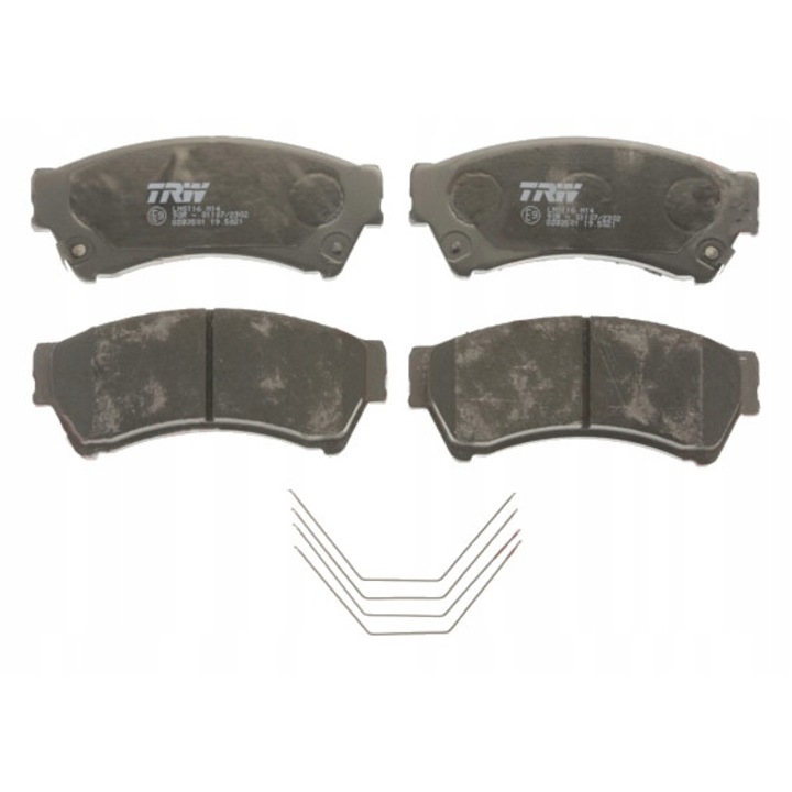 Fékbetét készlet, TRW, Kompatibilis a következővel: FORD USA FUSION; LINCOLN MKZ; MAZDA 6 1,8-3,7 02/05