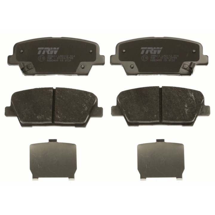 Комплект накладки за Hyundai Equus/Centennial/Genesis/Grand Santa FA, /Santa FA II/Santa FA III, Kia Borrego/Quoris I/Sorento, Trw, Сив