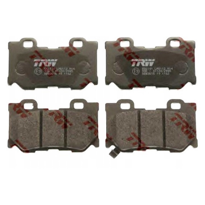 Hátsó fékbetét készlet, TRW, Kompatibilis a következőkkel: INFINITI FX, G, Q50, Q60, Q70, QX70; NISSAN 370Z