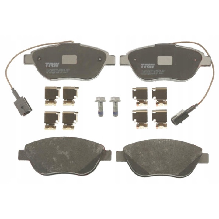 Fékbetét készlet Abarth 500/595/695/500C/595C/695C, Fiat Grande Punto/Linea/Multipla, Trw, szürke