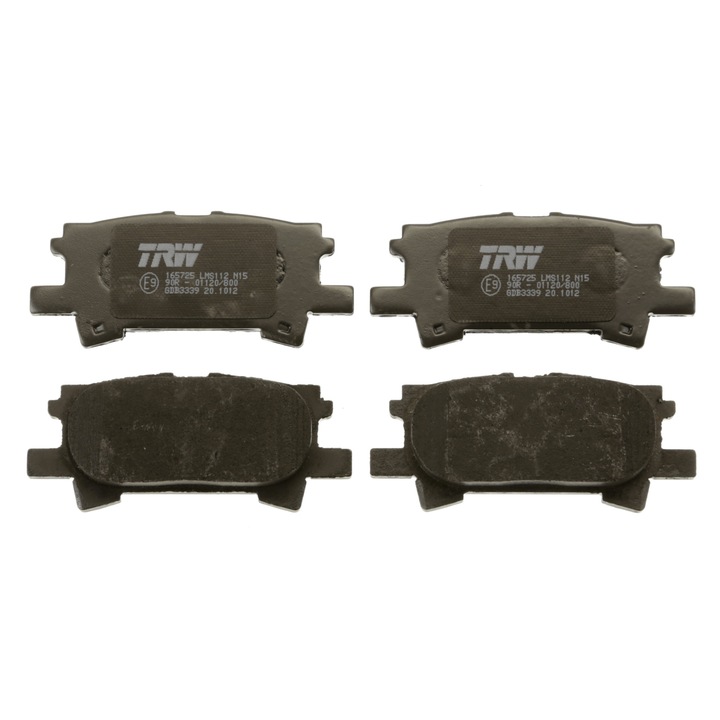 Задни накладки, Trw, Lexus/Toyota, Черни