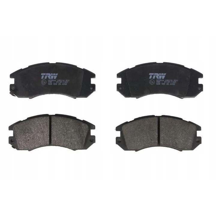 Fékbetét készlet, TRW, Kompatibilis a következőkkel: SUBARU IMPREZA, LEGACY I, LEGACY II, LEGACY OUTBACK 1