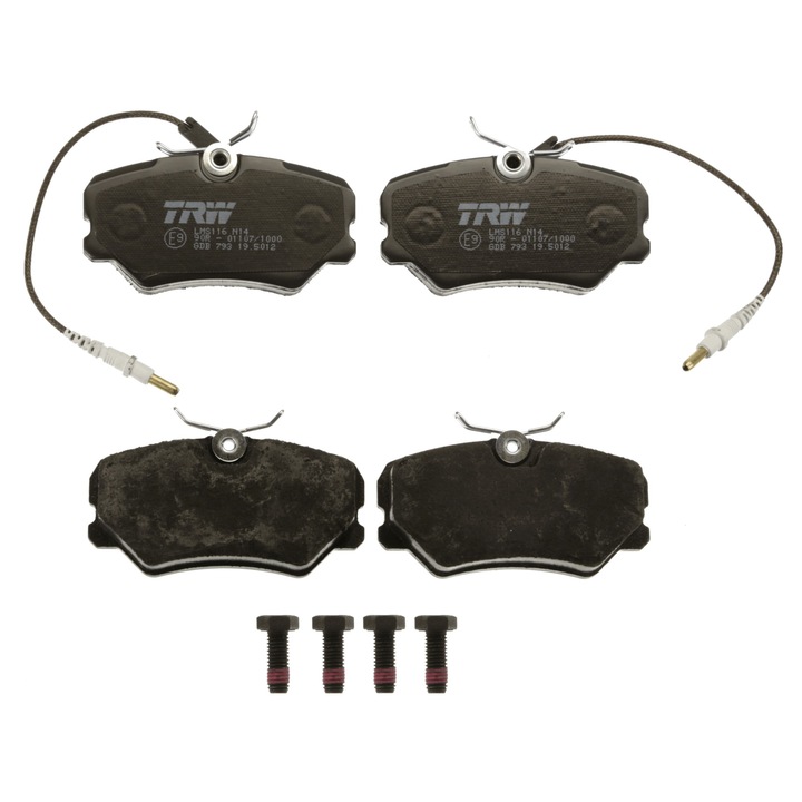 Set placute frana, TRW, Compatibil cu PEUGEOT