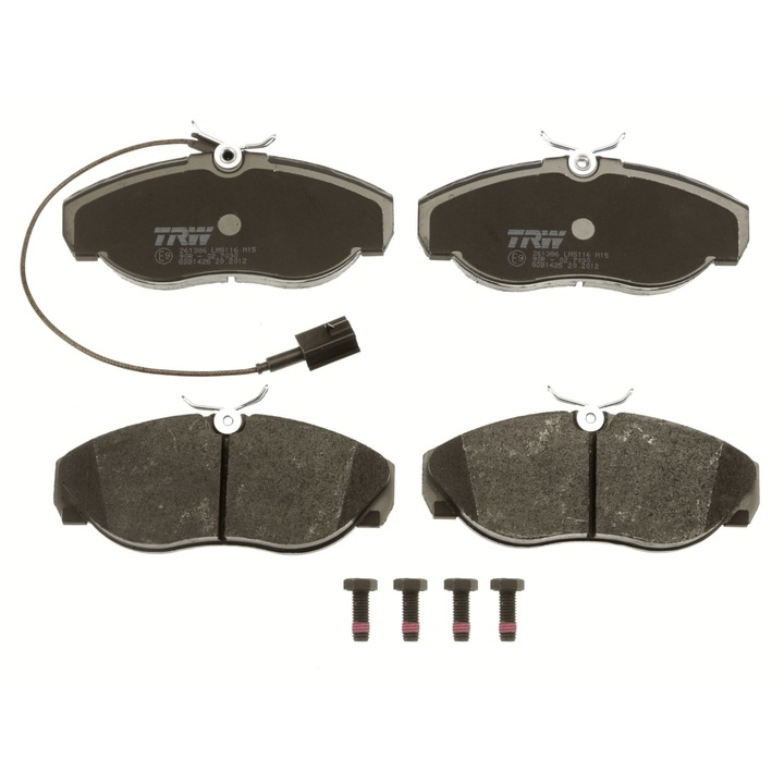 Citroen Jumper/Fiat Ducato/Peugeot Boxer fékbetét készlet, Trw, szürke