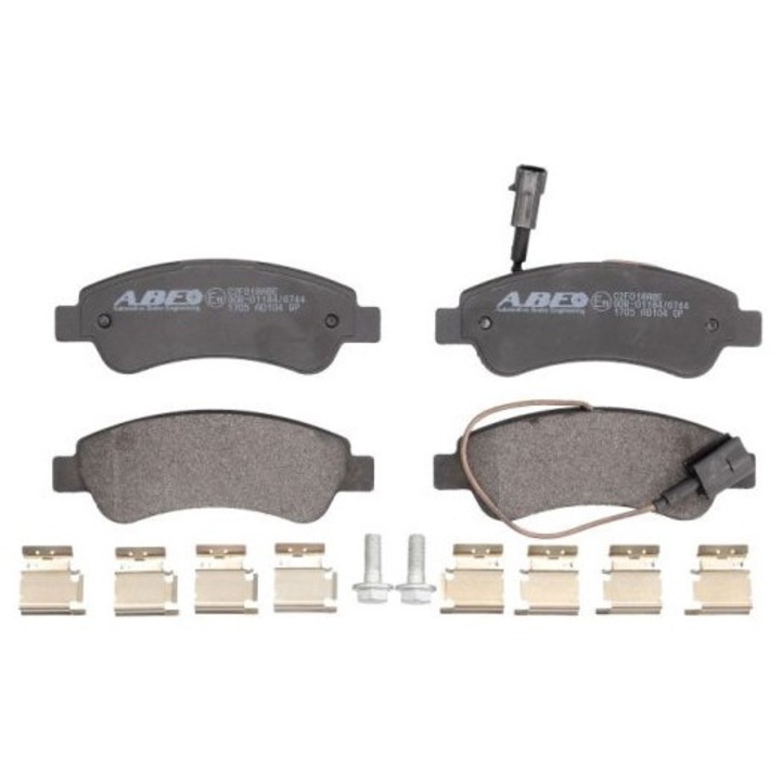 4 db-os hátsó fékbetét készlet Citroen Jumperekhez, Abe, szürke