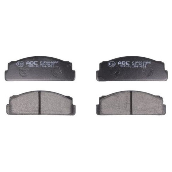 Fékbetét készlet, Abe, Kompatibilis FIAT 125, 127, 131, 132, 900 T/E, 900 T/E PULMINO, AR