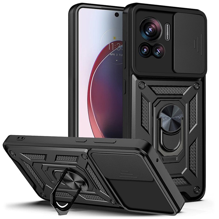 Калъф за Motorola Edge 30 Ultra - Techsuit CamShield Series - черен