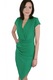 Rochie asimetrica verde JOHN ZACK