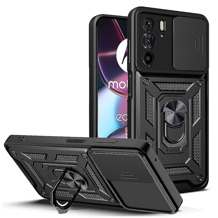 Motorola Edge 30 Pro tok - Techsuit CamShield Series - fekete