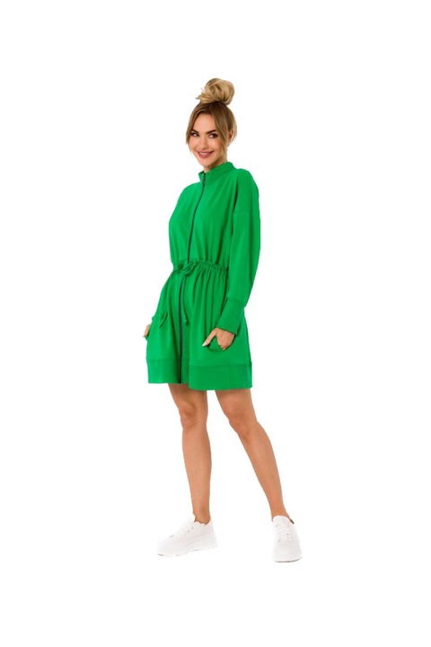 Rochie mini dama, Made of Emotion, Olwelon, verde, S/M