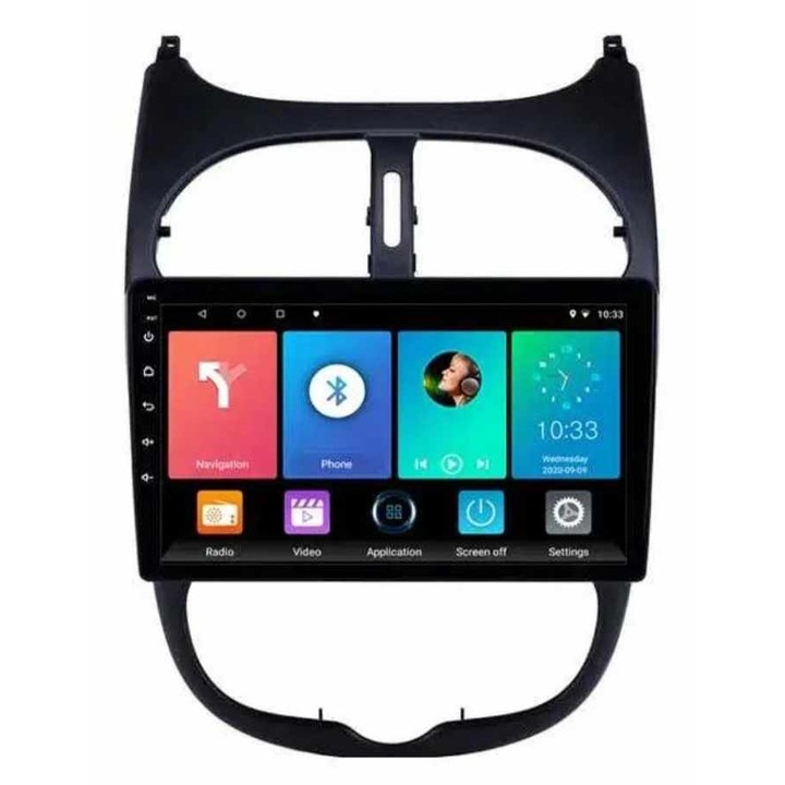Мултимедия с навигация ZT1 за Peugeot 206 2001 - 2016 Android 12, 1GB, 16GB