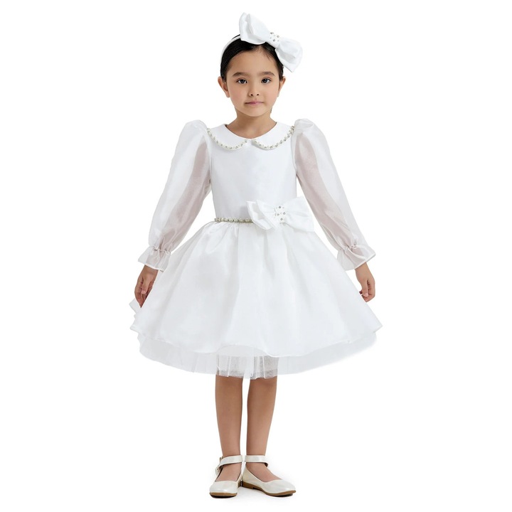 Rochita cu Tulle, Pamina - Maneci din Voal, cu Bentita, 33071