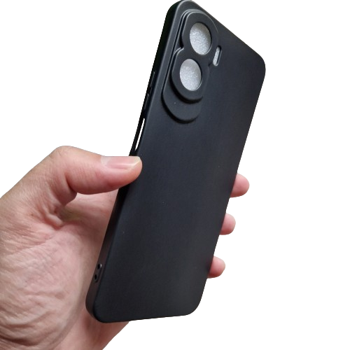 Husa silicon compatibila cu Honor 90 Lite, Negru Grant, TELGORBCS