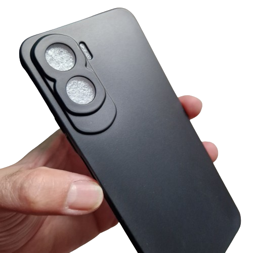 Husa silicon compatibila cu Honor 90 Lite, Negru Grant, TELGORBCS