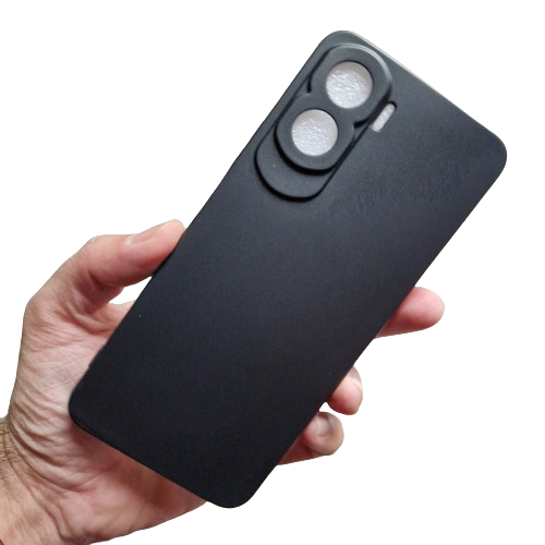 Husa silicon compatibila cu Honor 90 Lite, Negru Grant, TELGORBCS