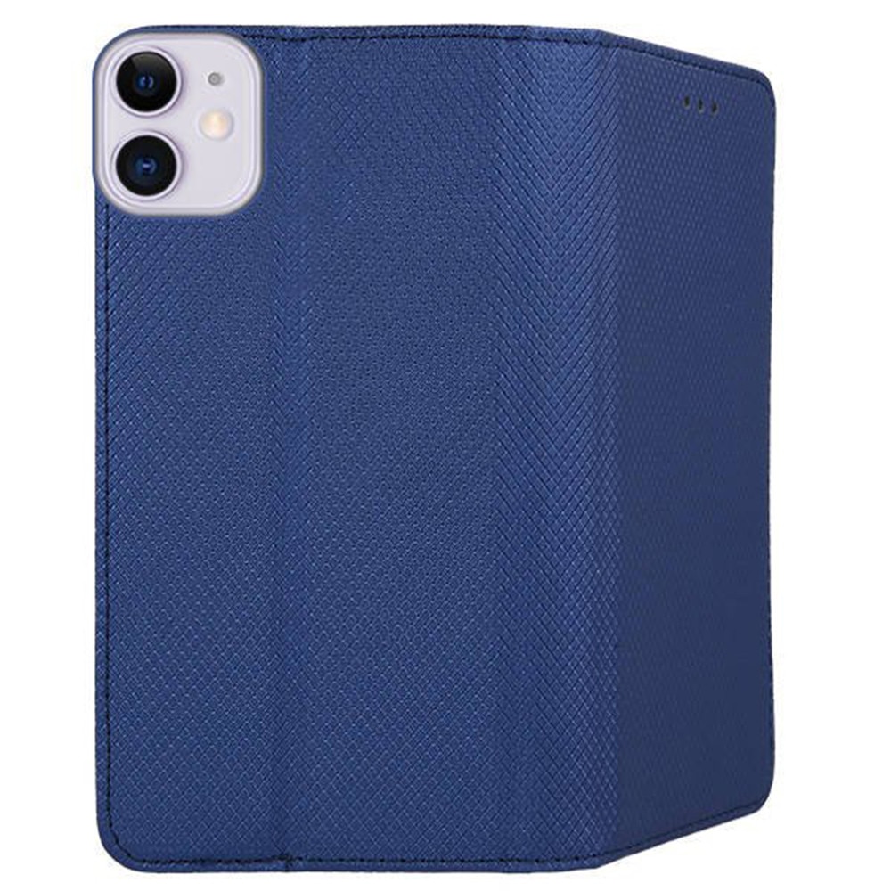 Husa compatibila cu Apple iPhone 12, COMANDO Flip Magnet, Piele ecologica, Tip carte portofel, Protectie completa, Aderenta sigura, Negru