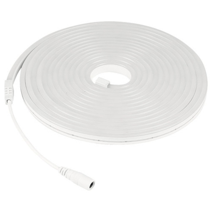 Banda Led Ql Lighting 5m 24w, Lumina Calda, Protectie La Umiditate Ip65