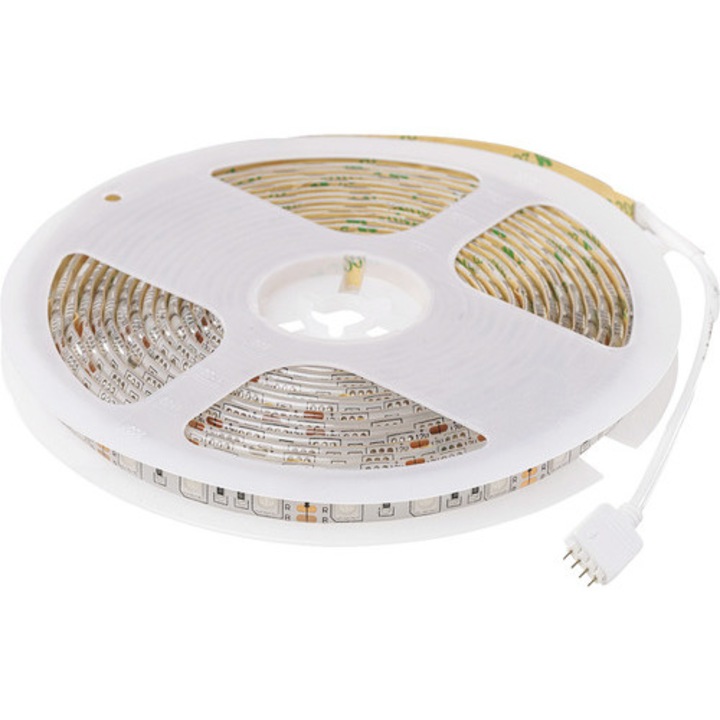 Banda Led Rgb Ql Lighting 5m 72w, Protectie La Umiditate Ip65, Incl. Telecomanda & Controler