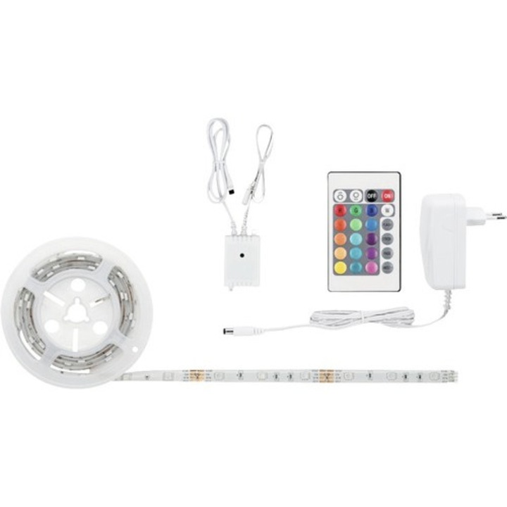 Banda Led Rgb Simpled 1, 5m 10w, Incl. Telecomanda & Alimentator