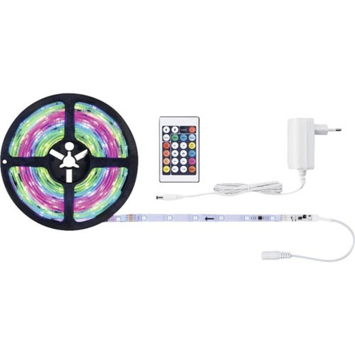 Banda Led Rgb Simpled Motion 10m 17w, Incl. Telecomanda & Alimentator