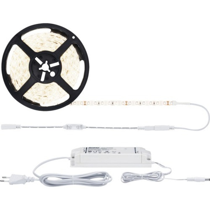 Banda Led Simpled Power 5m 50w, Lumina Calda, Incl. Variator & Alimentator