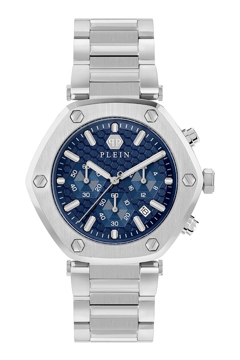 Philipp Plein, Ceas cronograf din otel inoxidabil, Argint