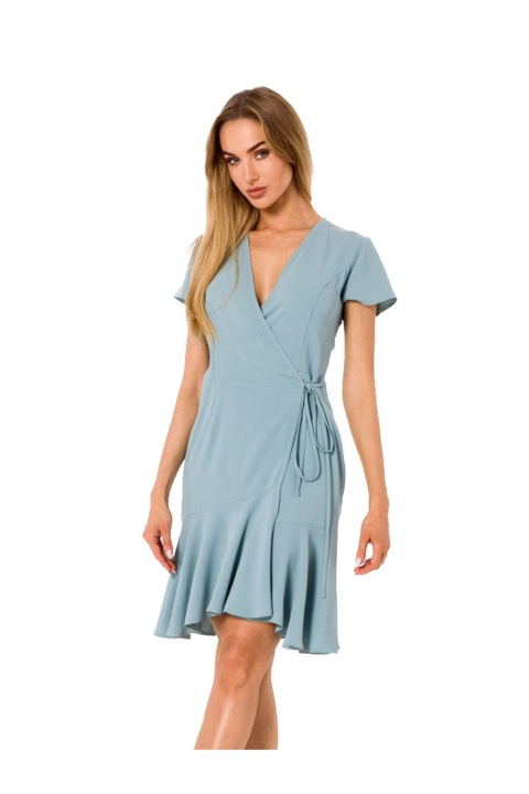 Декоративна рокля с волан, Син